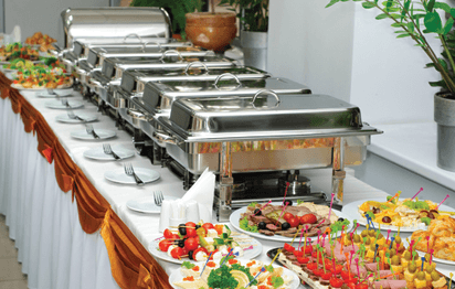 Buffet spread at Calabar Kitchen